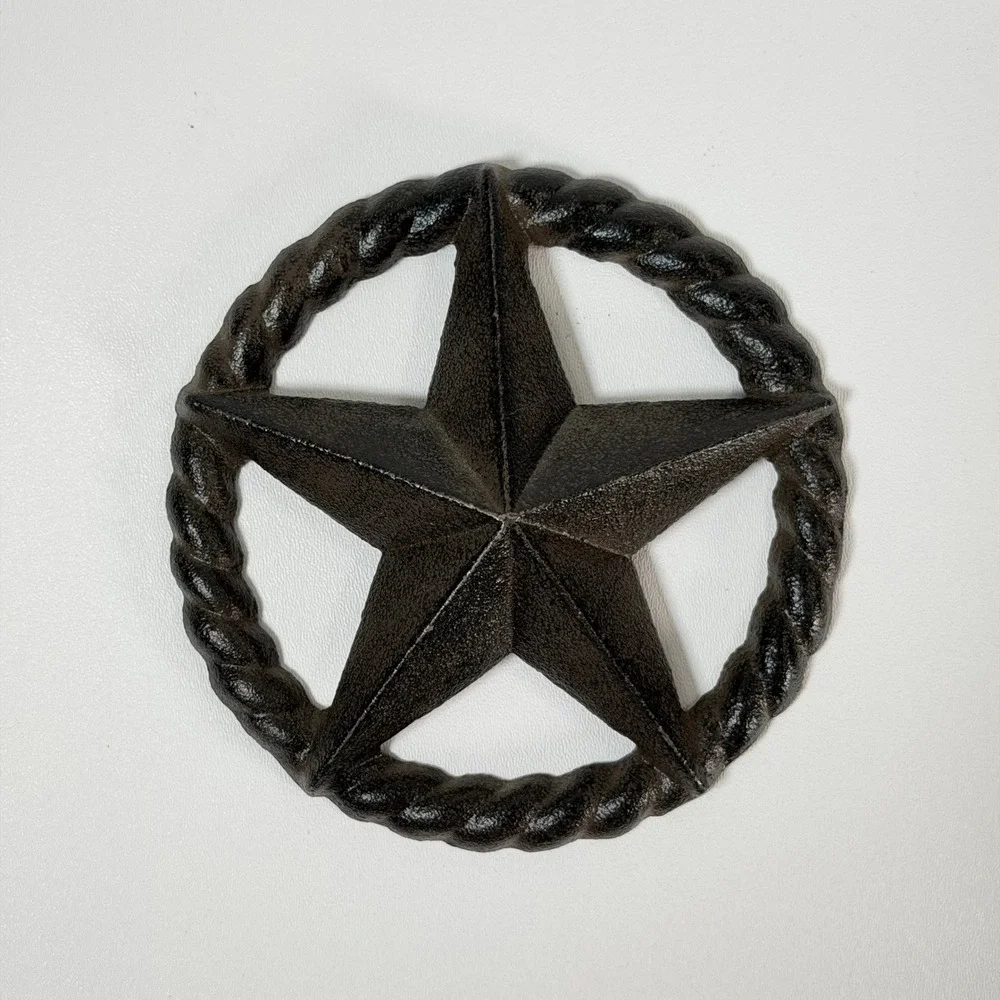 Vintage Texas Lone Star‎ Wall Decor 5.5